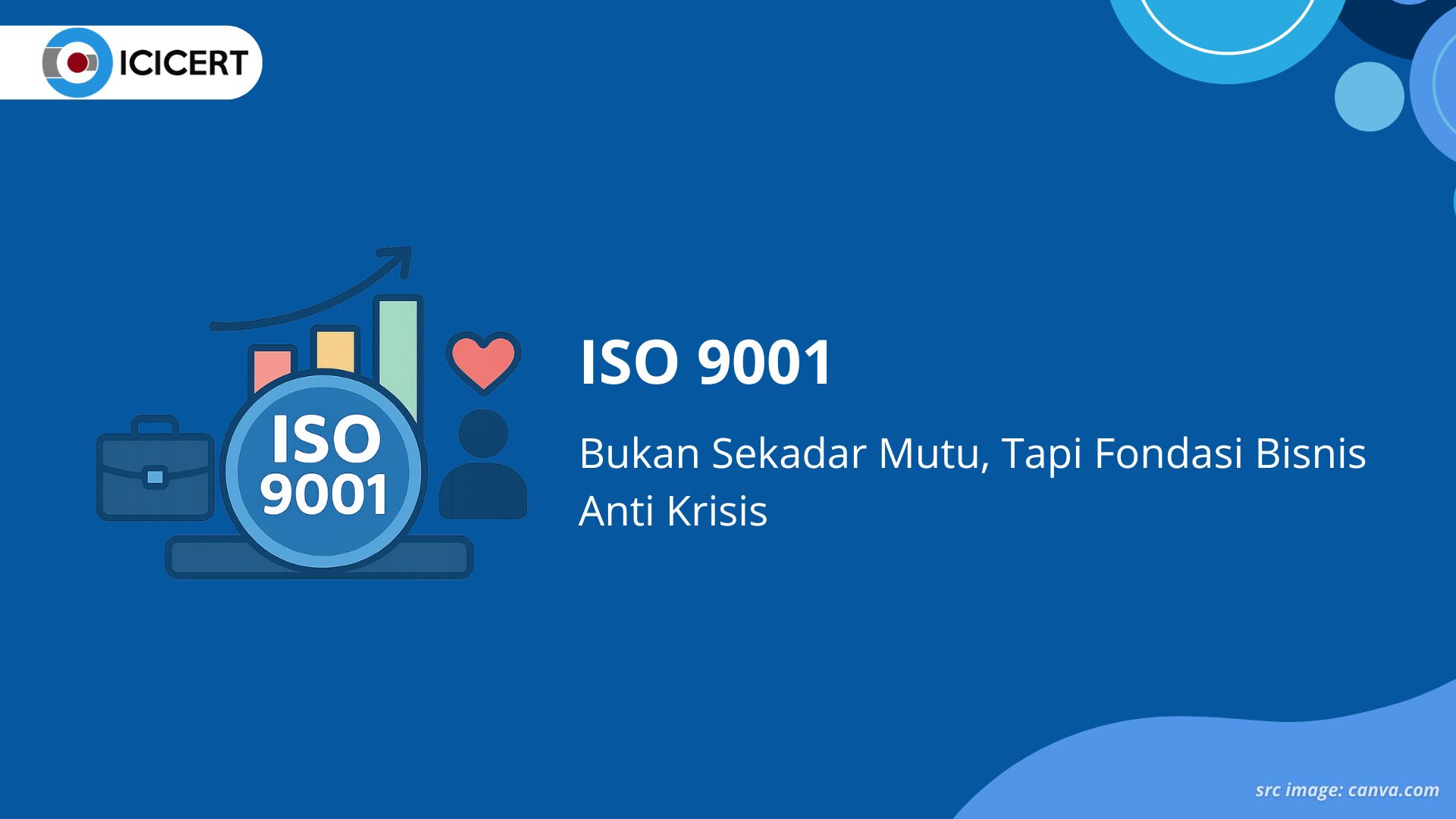 ISO 9001 sebagai fondasi bisnis anti krisis, meningkatkan mutu, efisiensi, dan loyalitas pelanggan.
