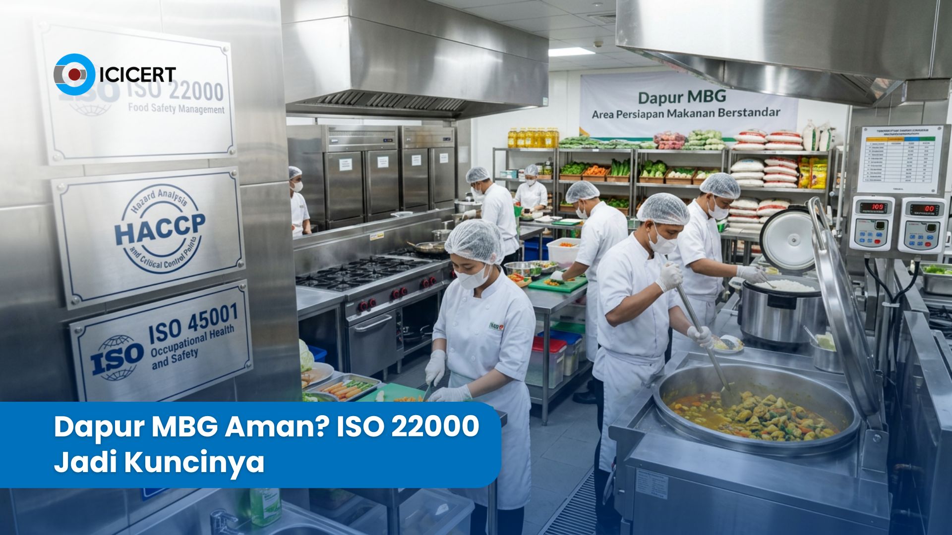 Tim dapur MBG menjaga keamanan pangan sesuai standar ISO