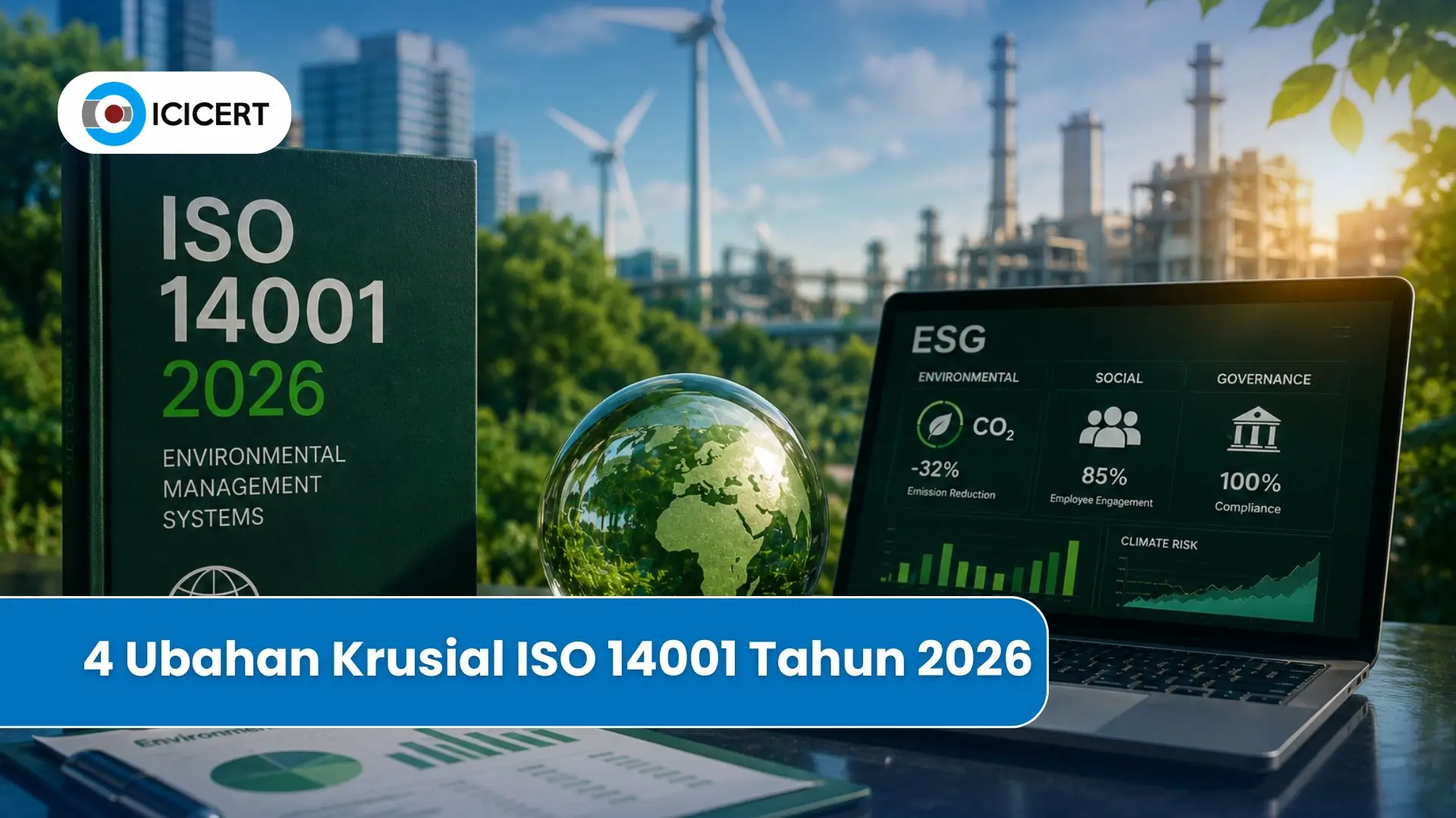 Ilustrasi 4 pilar perubahan utama standar ISO 14001:2026